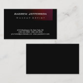 レッドピンクパープルブラックメイクアップアーティスト名刺 名刺 (正面/裏面)