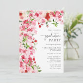 レッドピンクフローラ卒業パーティー 招待状 (スタンド正面)