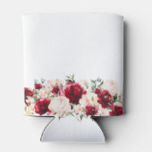 レッドピンクフローラ60誕生日 パーソナライズされた 缶クーラー (裏面)