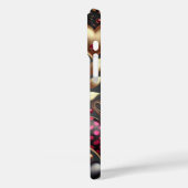 レッドピンクブラック金ゴールドバレンタインハート Case-Mate iPhoneケース (裏面 / 左)