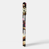 レッドピンクブラック金ゴールドバレンタインハート Case-Mate iPhoneケース (裏面 / 右)