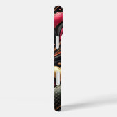 レッドピンクブラック金ゴールドバレンタインハート Case-Mate iPhoneケース (裏面 / 右)