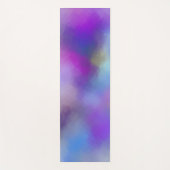 レッドピンクブルーパープルイエローグリーンテンプレート ヨガマット (正面)