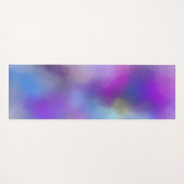 レッドピンクブルーパープルイエローグリーンテンプレート ヨガマット (正面(横))