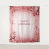 レッドピンクホリディバックグラウンド タペストリー (正面)