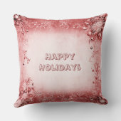 レッドピンクホリデイ装飾用クッション クッション (裏面)