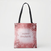 レッドピンクホリデートートバッグ トートバッグ (正面)