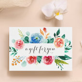 レッドピンクホワイトフローラギフト券