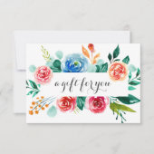 レッドピンクホワイトフローラギフト券 (正面)