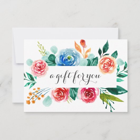 レッドピンクホワイトフローラギフト券 (正面)