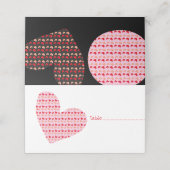 レッドピンクミニハートプレイスカード プレイスカード (外部開封)