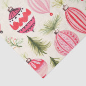 レッドピンクレトロクリスマスオーナメント 薄葉紙 (詳細)