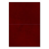 レッドピンクローズ結婚ズDIY折り座席表(タイトル付き) テーブルナンバー (裏面)