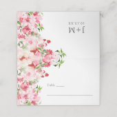 レッドピンクローズ プレイスカード (外部開封)