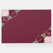 レッドピンク金ゴールドフローラ写真追悼式 ゲストブック (裏面)