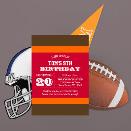 レッドピーターオレンジチーム誕生日招待状 招待状