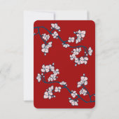 レッドピーチ/プラムフラズダブルハピネス披露宴 招待状 (裏面)