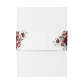 レッドピーニーエピファニー結婚式招待状スイート 招待状ベリーバンド (裏面例)