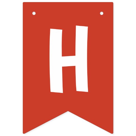 レッドファイアートラックテーマハッピーバースデー バンティングフラッグ (第2の旗)