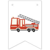 レッドファイアートラックテーマハッピーバースデー バンティングフラッグ (第1の旗)