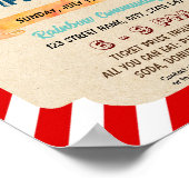 レッドファイアートラックテーマフライヤー ポスター (角)