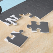 レッドファイアートラックパーソナライズされたパズル ジグソーパズル (側面)