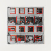 レッドファサードZuidoostバルコニー建物写真 タペストリー (正面(横))