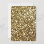 レッドファンシーグリッターボウスウィート16パーティの招待状 招待状 (裏面)