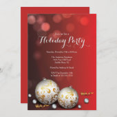 レッドファンシー《写真》ぼけ味ライツホリデー招待状 招待状 (正面/裏面)