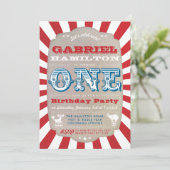 レッドファースト誕生日ヴィンテージ回路カーニバル 招待状 (スタンド正面)