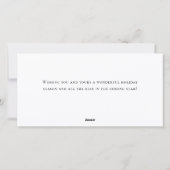 レッドファームトラッククリスマスグリーティ企業のング シーズンカード (裏面)