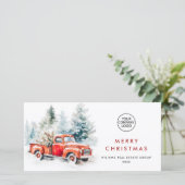 レッドファームトラッククリスマスグリーティ企業のング シーズンカード (スタンド正面)