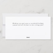 レッドファームトラッククリスマスグリーティ企業のング シーズンカード (裏面)