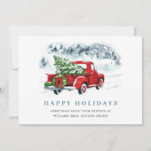 レッドファームトラッククリスマスグリーティ企業のング シーズンカード (正面)