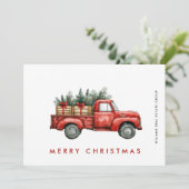 レッドファームトラッククリスマスグリーティ企業のング シーズンカード (スタンド正面)