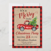 レッドファームトラックホリデークリスマスリトルパーティー 招待状 (正面)
