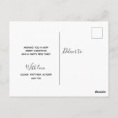 レッドファームハウストラック移動アナウンスメントホリデー ポストカード (裏面)