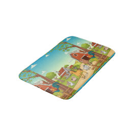 レッドファームハウスバーンドファーミヤードアニマルズ バスマット