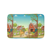 レッドファームハウスバーンドファーミヤードアニマルズ バスマット (正面)