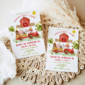 レッドファーム動物6th誕生日パーティーへの招待 招待状