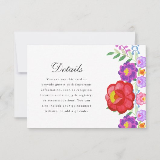 レッドフィかわいらしエスタフローラキンセアニェラ詳細 出欠カード (正面)