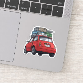 レッドフィアット車 シール