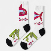 レッドフィッシュクルーソックス ソックス (左)