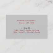 レッドフィッシュ グリル 名刺 (裏面)