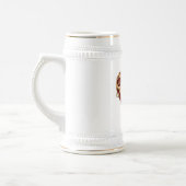 レッドフィリグリーハートスタイン ビールジョッキ (左)