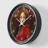 レッドフェアリーファンタジー 壁時計 (傾斜)