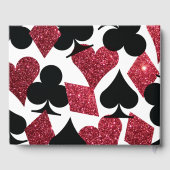 レッドフェイクグリッターラスベガスゲストブック ゲストブック (裏面)