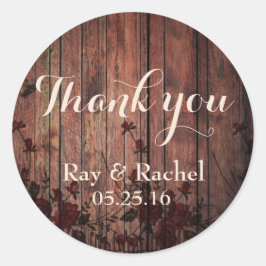 レッドフェイクレースフローラありがとう ラウンドシール