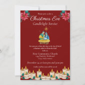 レッドフェスティバルクリスマスイブキャンドルライトサービス 招待状 (正面)