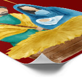 レッドフェスティバルクリスマスチャーチイベントプロモーション ポスター (角)